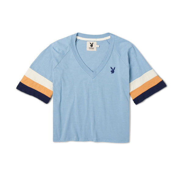 playboy Women's Lake V-Neck T-Shirt Women's - T-Shirts XSMALL