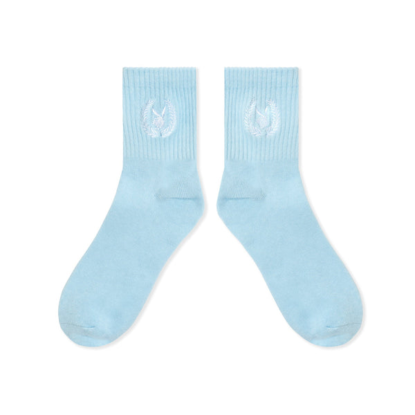 Playboy Women's Laurel Leaf Socks Accessories - Women's Socks Light Blue