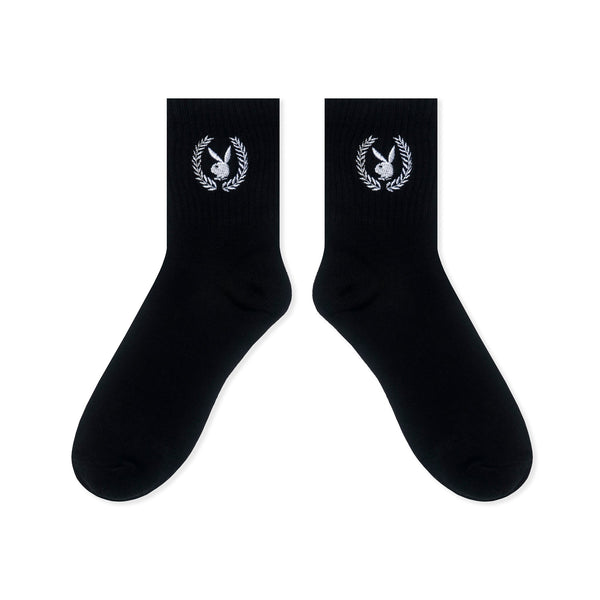Playboy Women's Laurel Leaf Socks Accessories - Women's Socks Light Blue