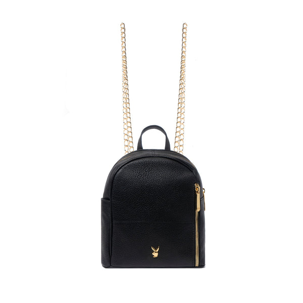 playboy Women's Leather Mini Backpack Accessories - Bags Black