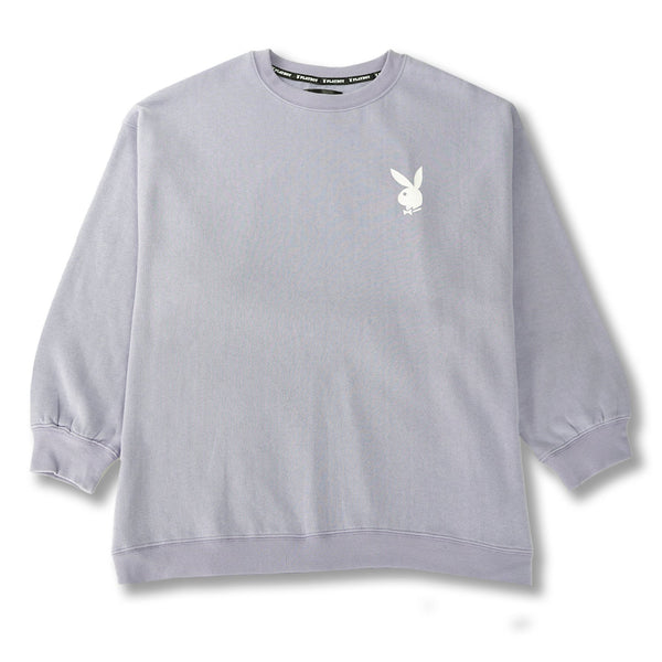 playboy Women's Masthead Crewneck Sweatshirt Women's - Sweatshirts Lavender