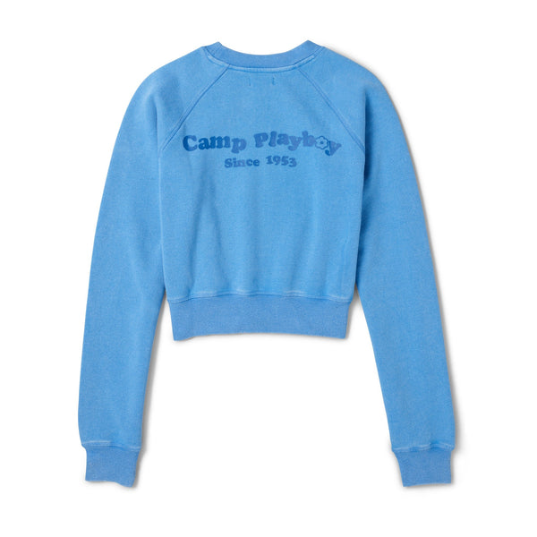 Playboy Women's Vintage Raglan Crewneck Sweatshirt Women's - Sweatshirts XSMALL