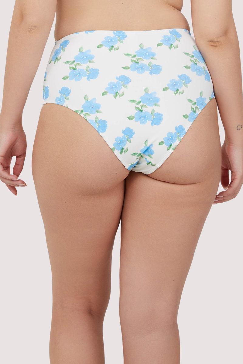 Playful Promises Amelia Mix & Match Watercolour Floral High Waisted Bikini Bottom
