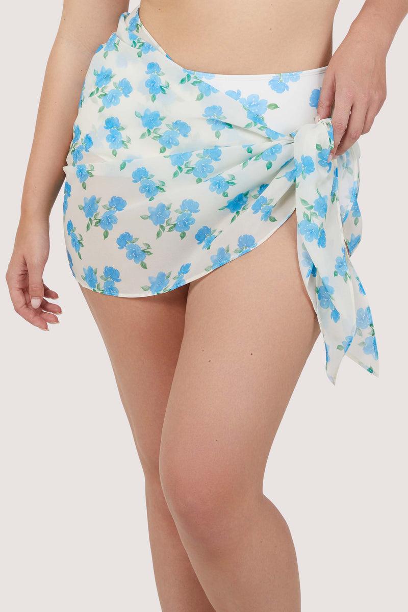 playful promises Amelia Mix & Match Watercolour Floral Tie Side Sarong