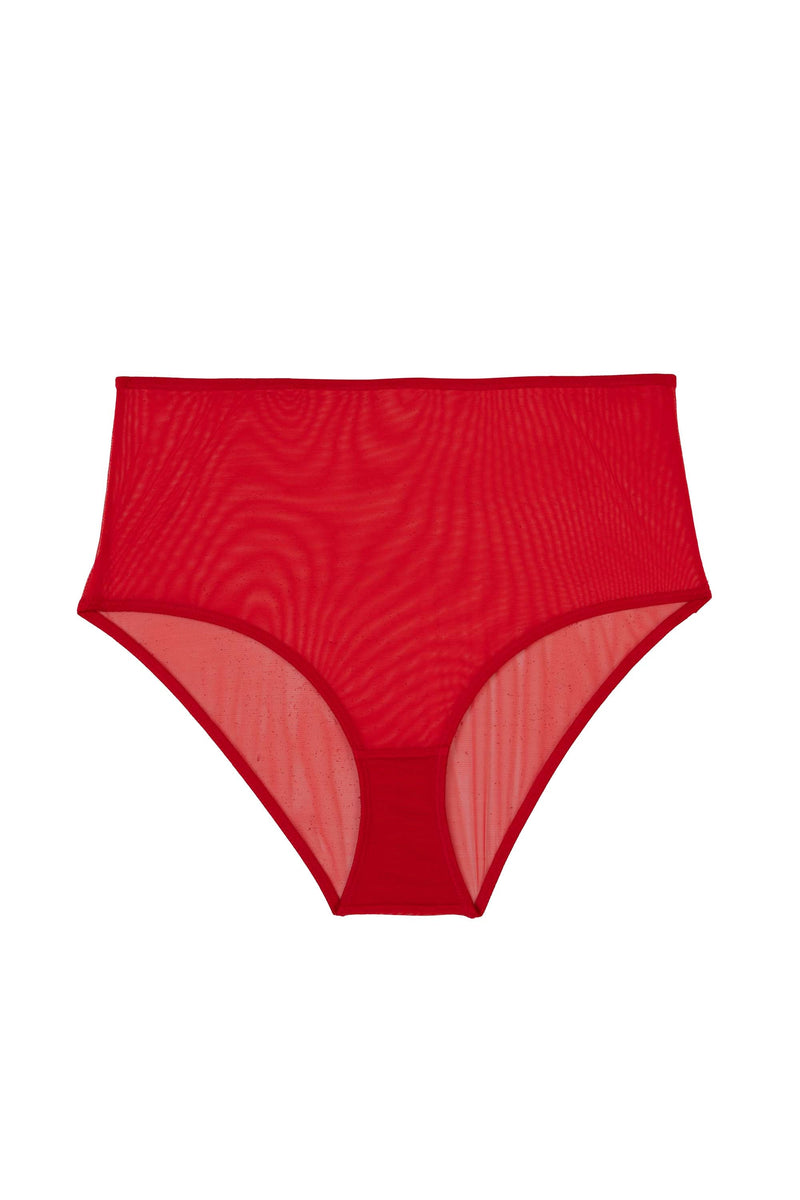 Playful Promises Annette Red Classic High Waist Brief