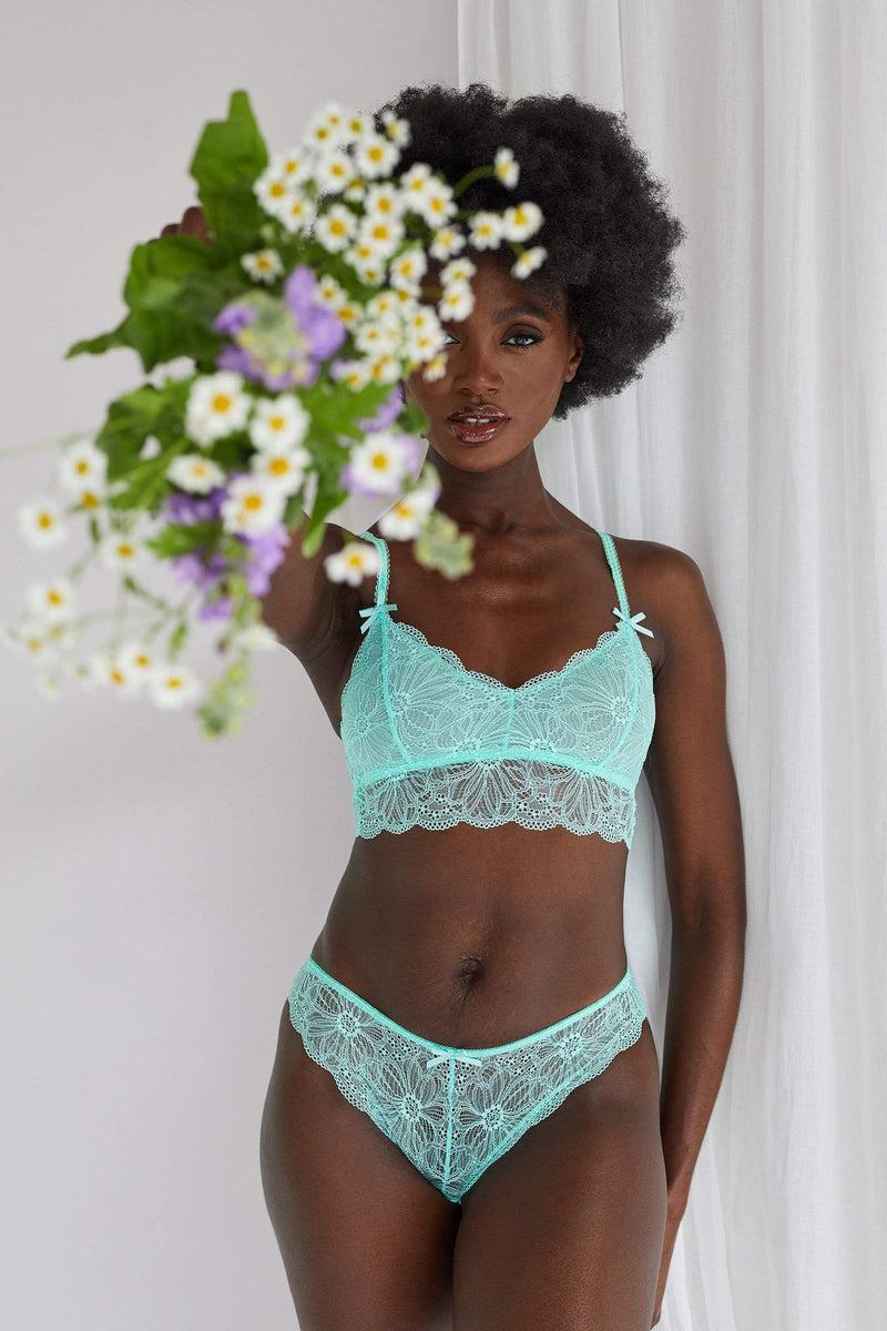 playful promises Ariana Mint Everyday Lace Bralette