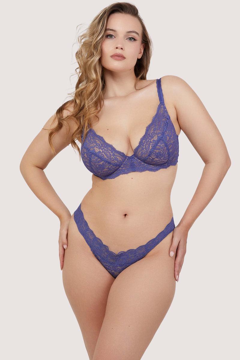 Playful Promises Ariana Space Dust Blue Everyday Comfort Lace Bra