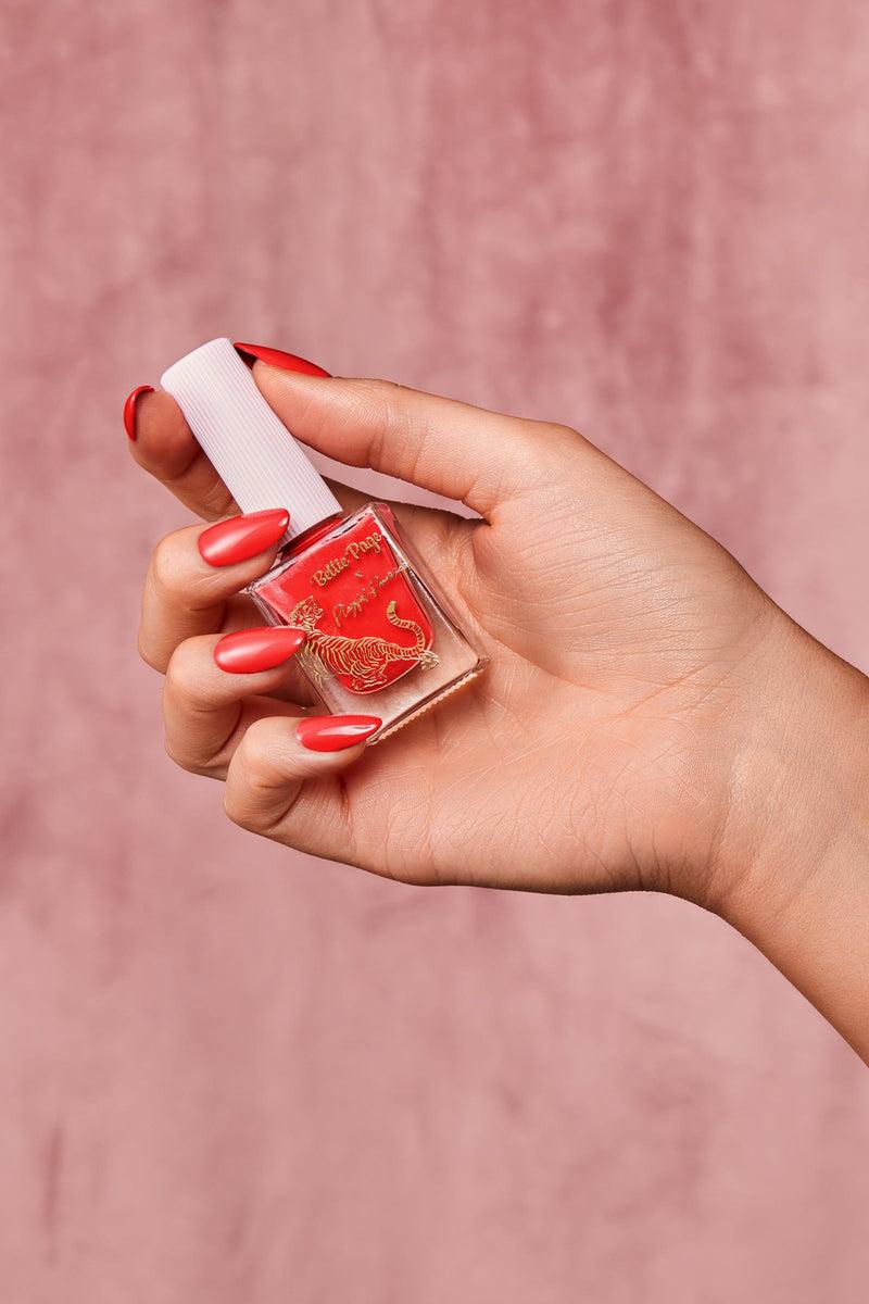 playful promises Bright Red Notorious Long Lasting Eco Nail Polish