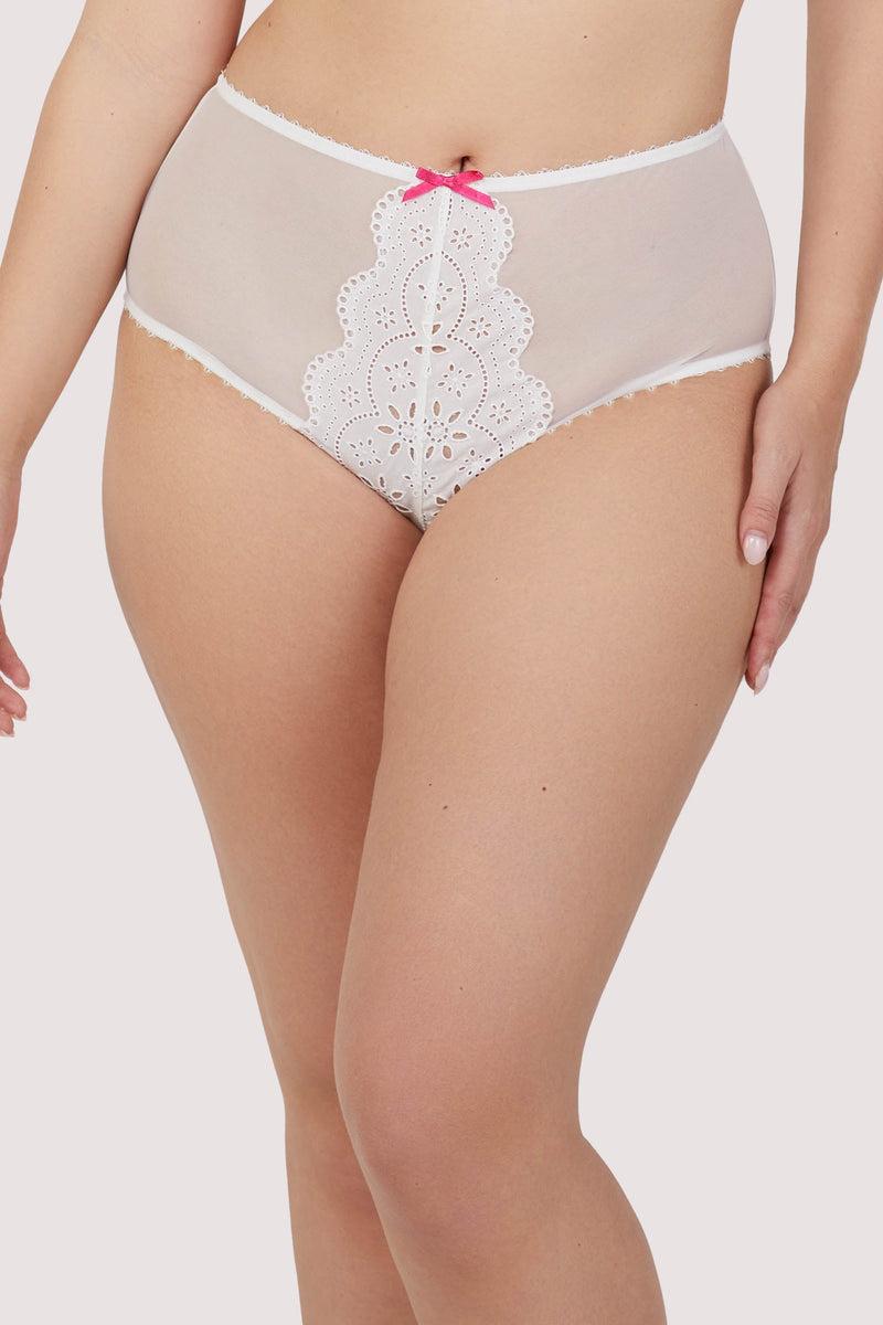 playful promises Camille White Broderie High Waisted Brief