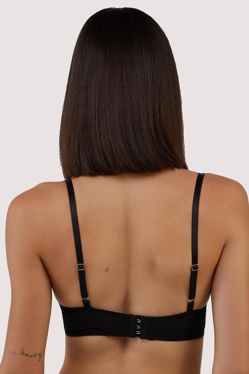 Playful Promises Clara Black Sweet And Sour Retro Embroidery Bralette