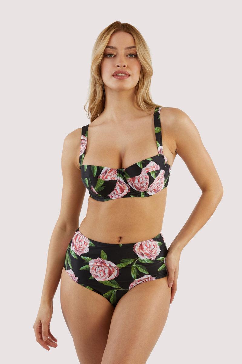 Playful Promises Claudette Roses High Waisted Bikini Brief