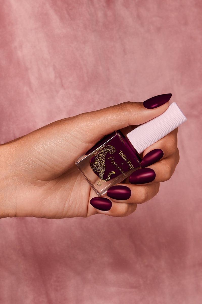 playful promises Dark Berry Red Klaw Long Lasting Eco Nail Polish playful promises Dark Berry Red Klaw Long Lasting Eco Nail Polish