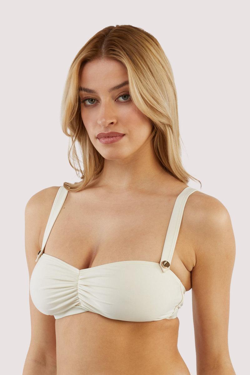 Playful Promises Eco Honey White Sweetheart Bikini Top