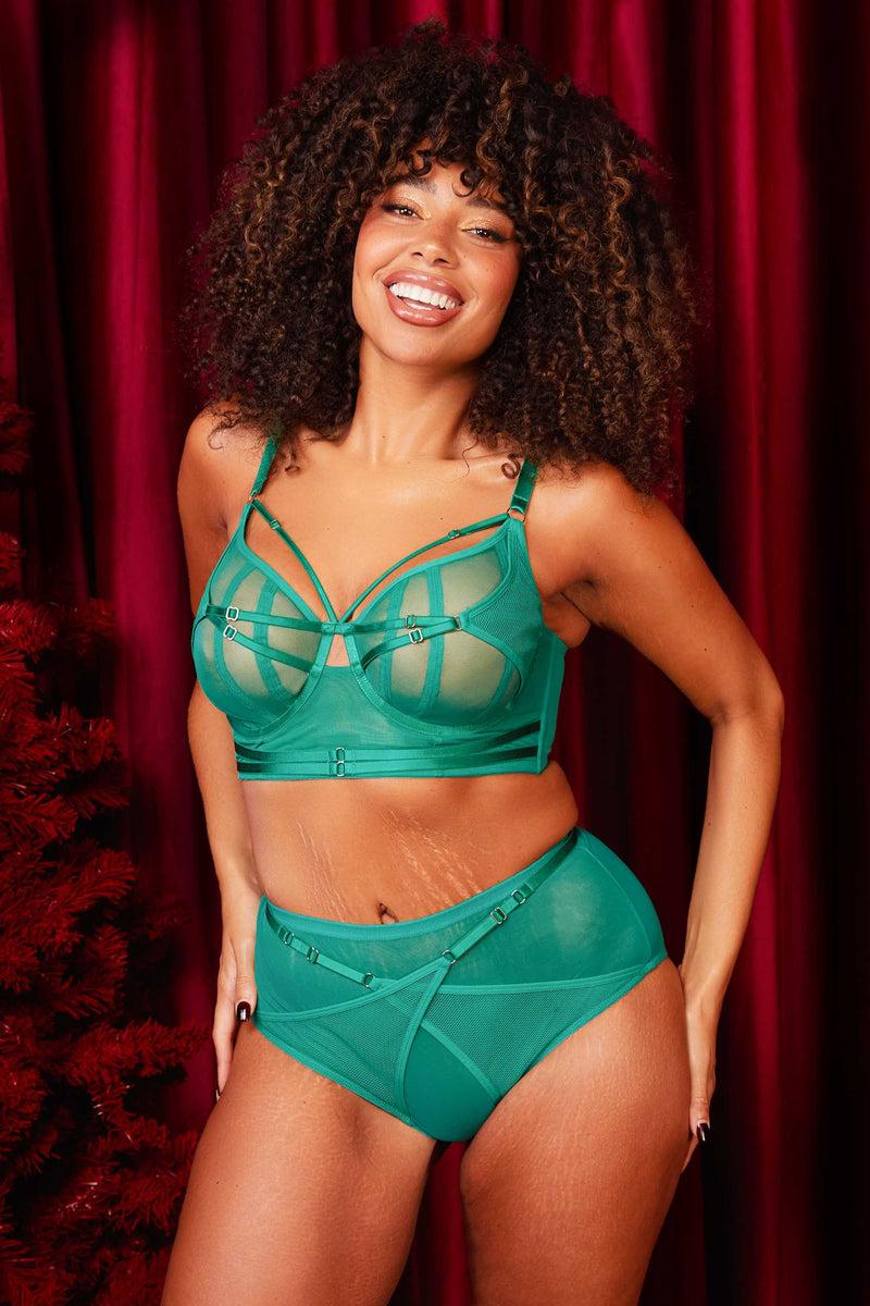 Playful Promises Eddie Green Crossover Wrap High Waist Brief