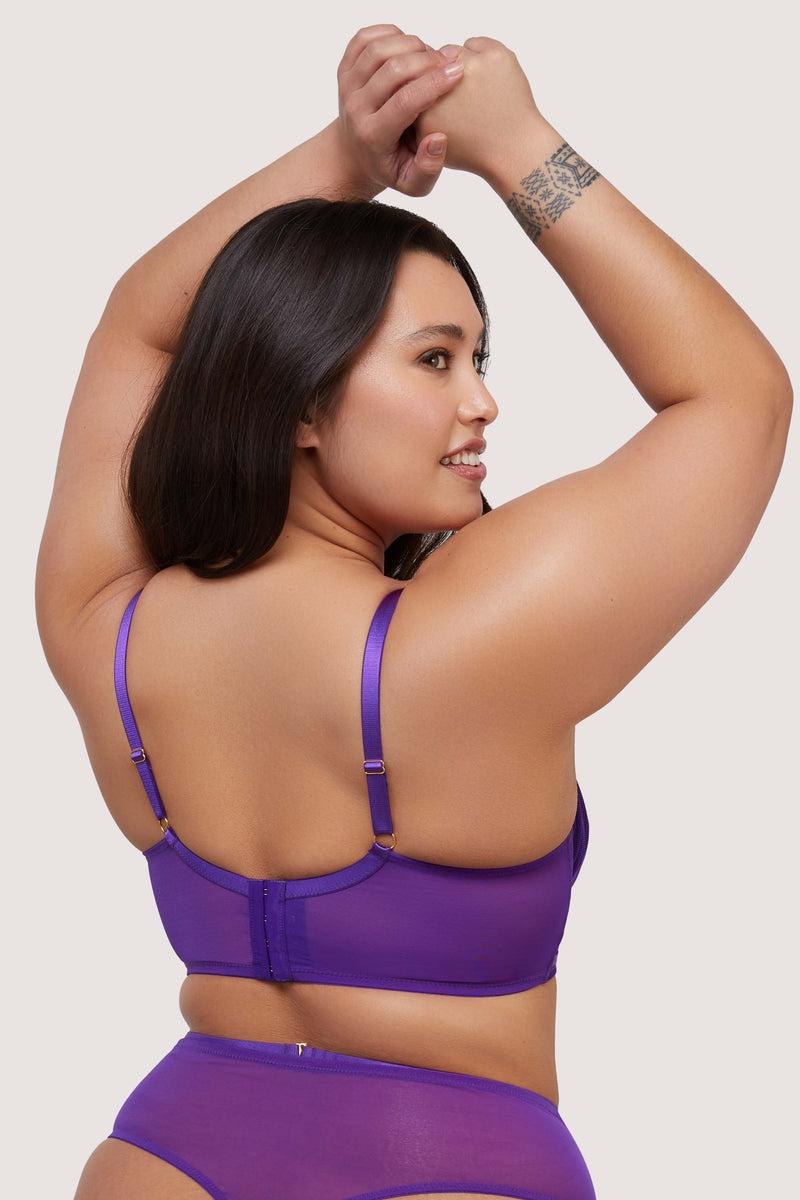 Playful Promises Eddie Purple Crossover Balconette Bra