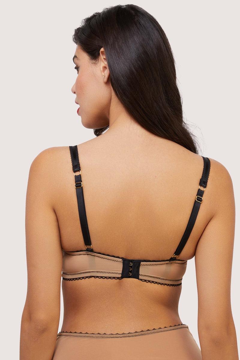 Playful Promises Esme Illusion Net And Fringe Push Up Plunge Bra