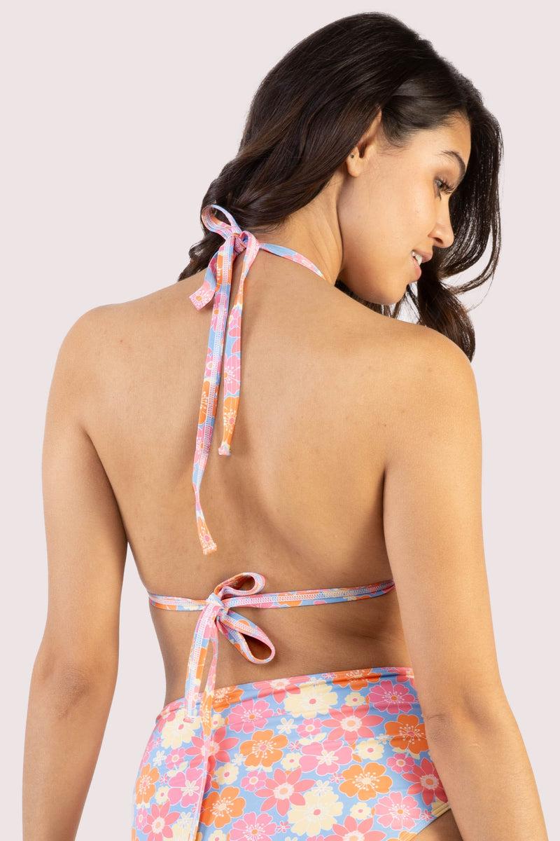 Playful Promises Floral Triangle Bikini Top Fuller Bust Exclusive