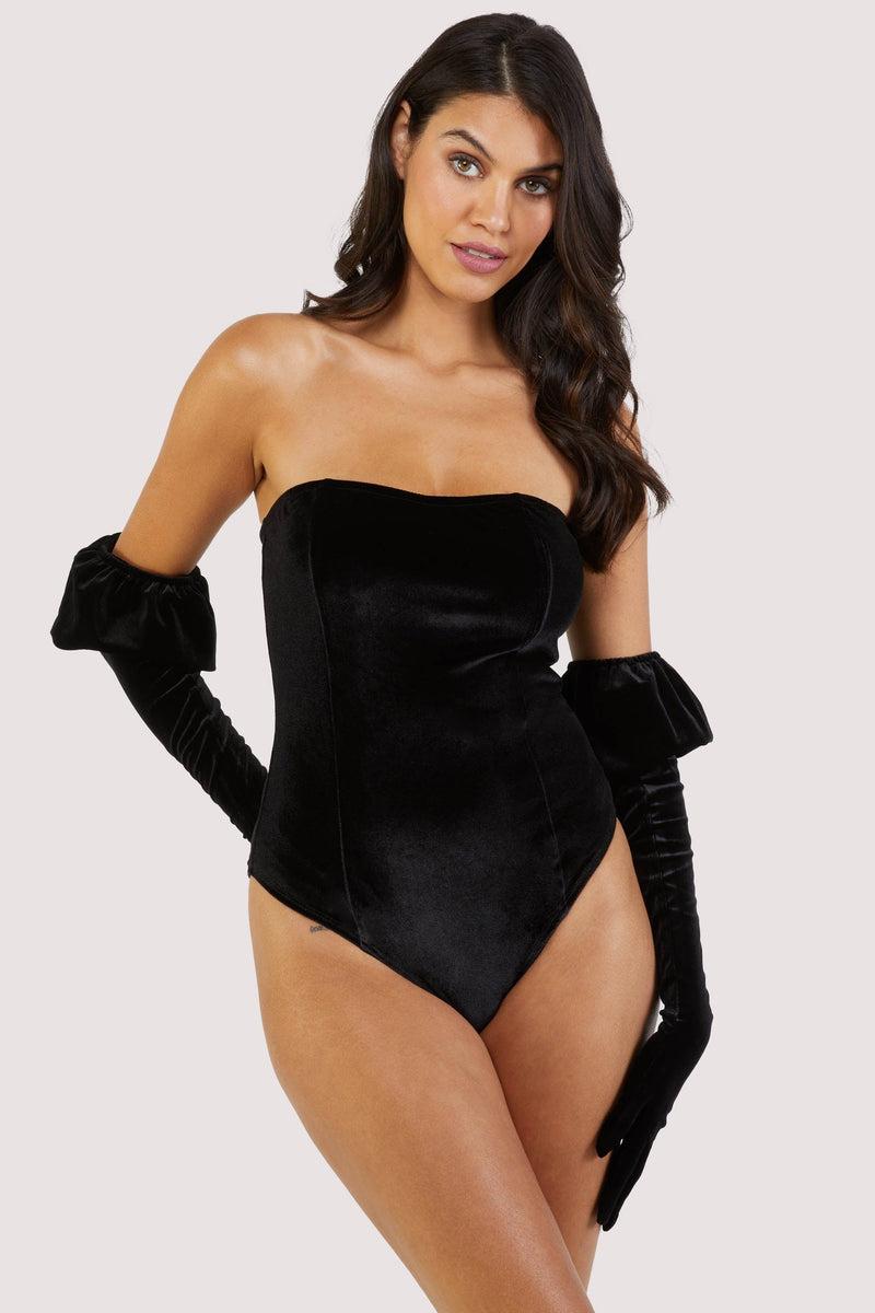 Playful Promises Halina Puff-sleeve Body With Gloves