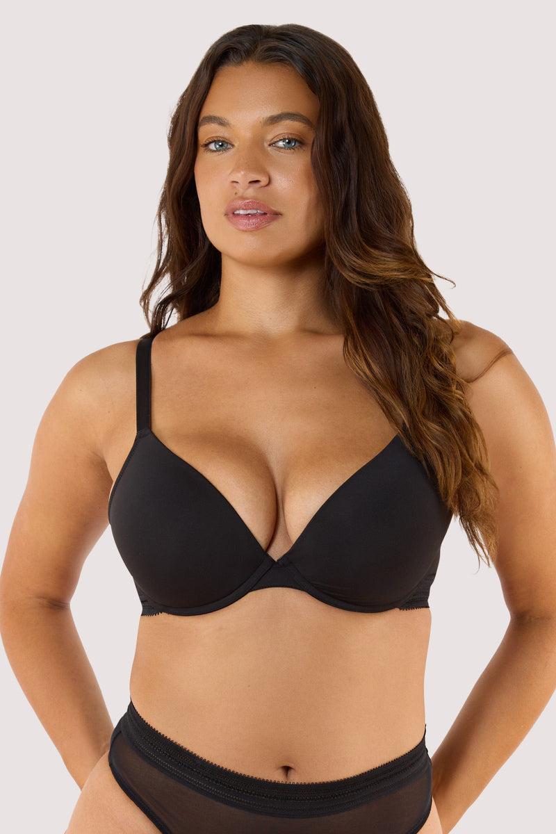 Playful Promises Icon Black Microfiber Moulded Cup Bra
