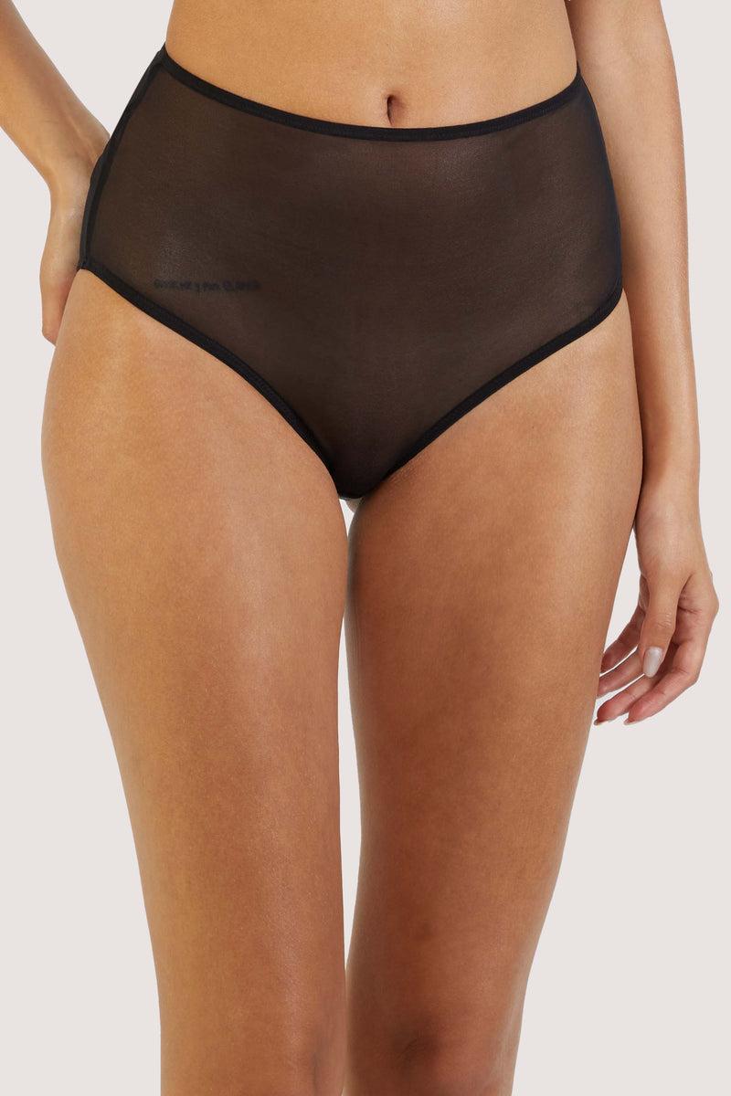 playful promises Juliet Black Cut Out High Waist Brief