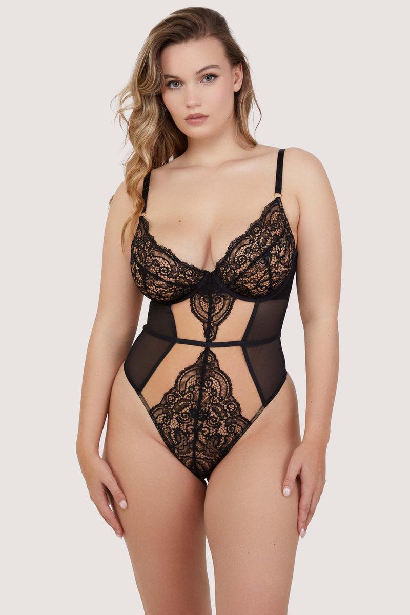 Playful Promises Ariana Black Lace Underwired Body