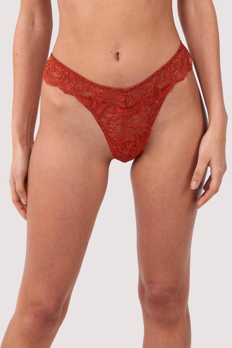 playful promises Ariana Ginger Lace Thong