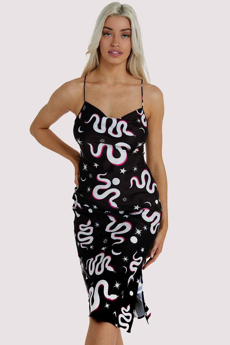 playful promises Black Moon Snake Dress