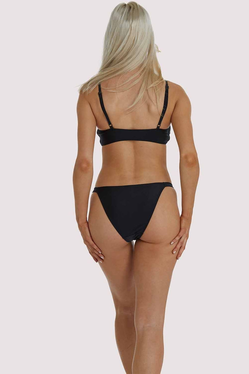 Playful Promises Black Tanga Bikini Brief