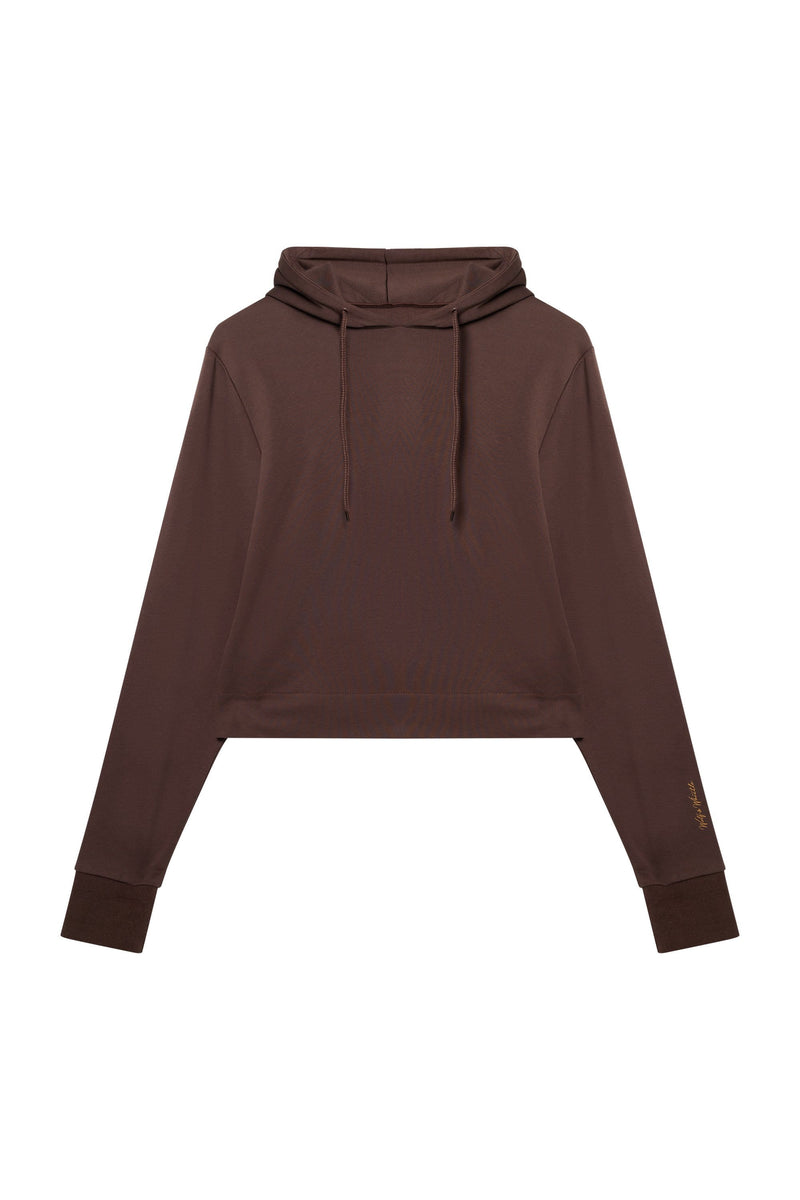 Playful Promises Brown Hooded Top