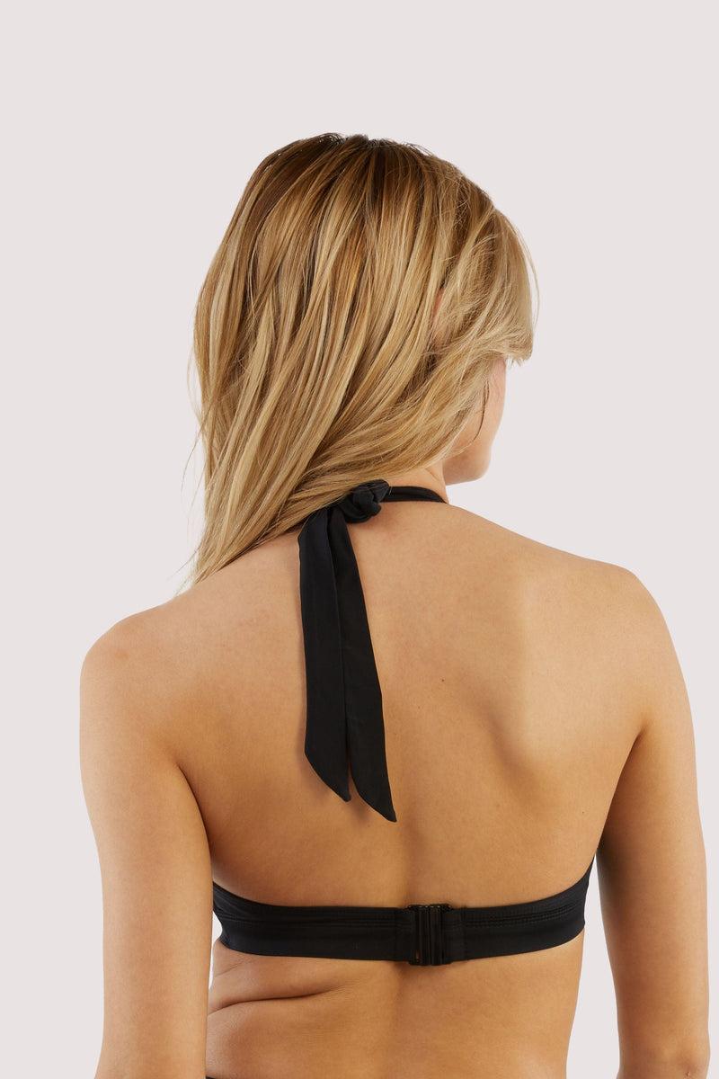 Playful Promises Eco Jayne Black Plunge Bikini Top