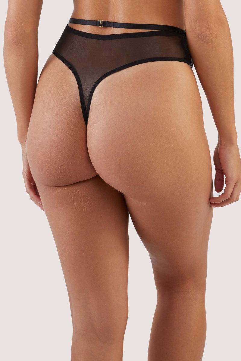 Playful Promises Eddie Black Crossover Wrap Thong