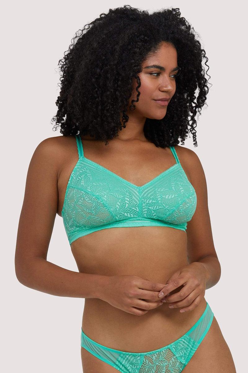 playful promises Emma Mint Green Lace Wireless Bra