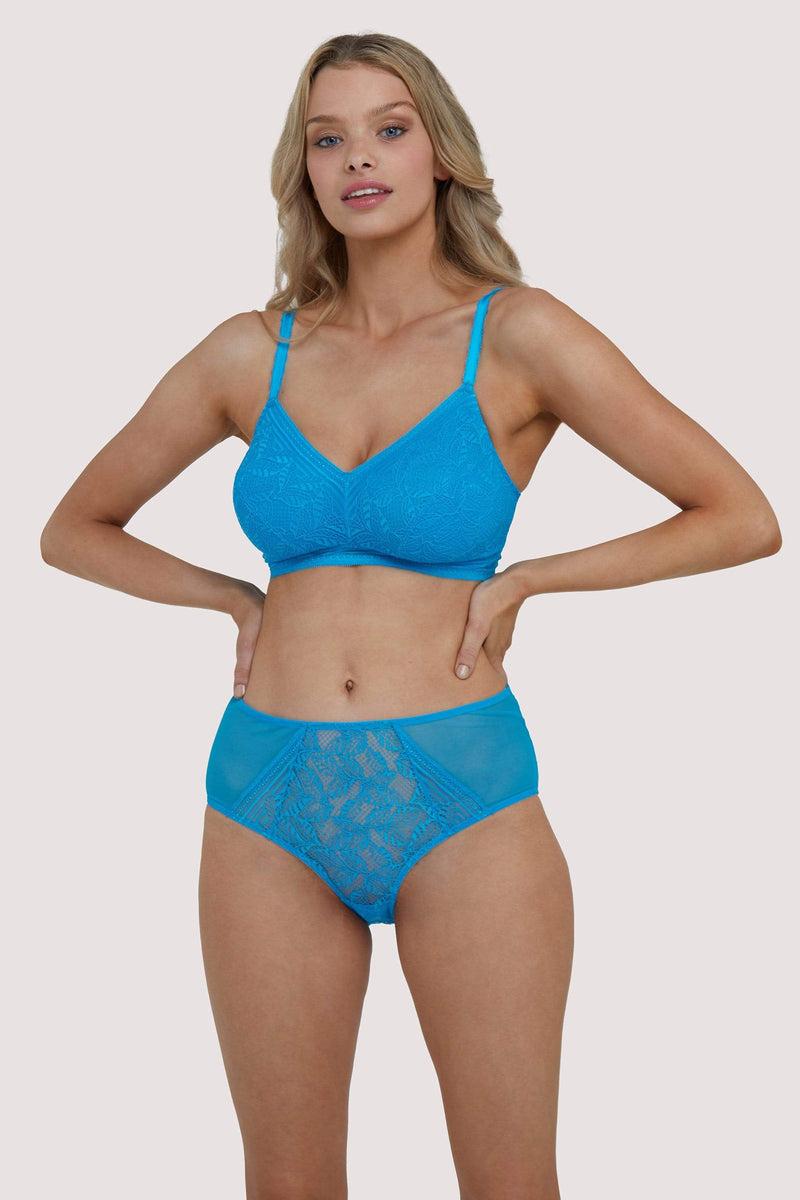 Playful Promises Emma Sky Blue Lace Wireless Bra