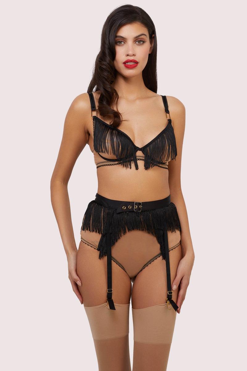 Playful Promises Esme Fringe Suspender Belt
