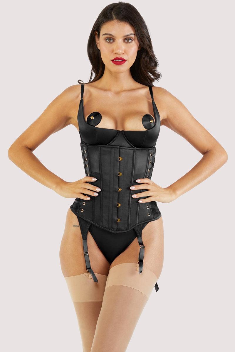 playful promises Etta Black Tie Underbust Corset