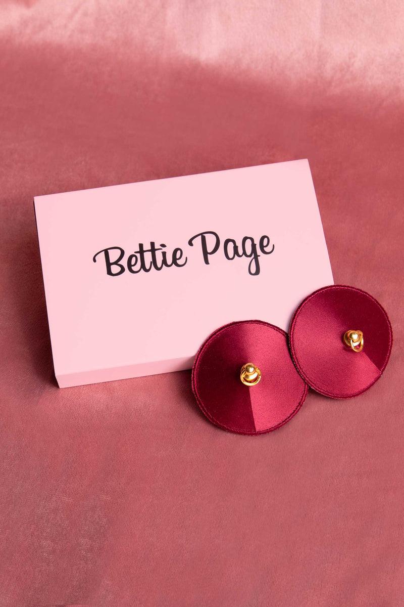 playful promises Etta Red Ring Nipple Pasties