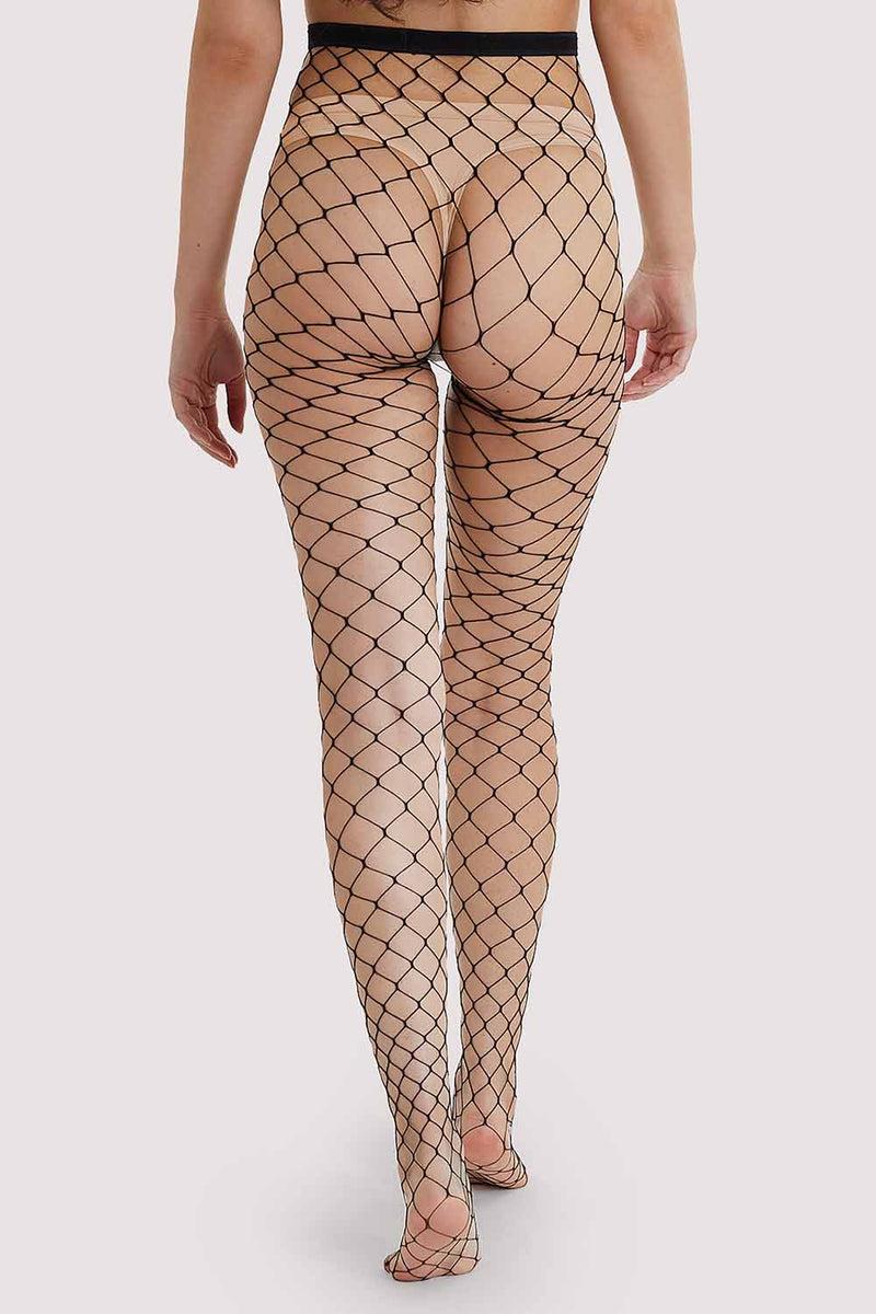 playful promises Fence Net Tights - Black