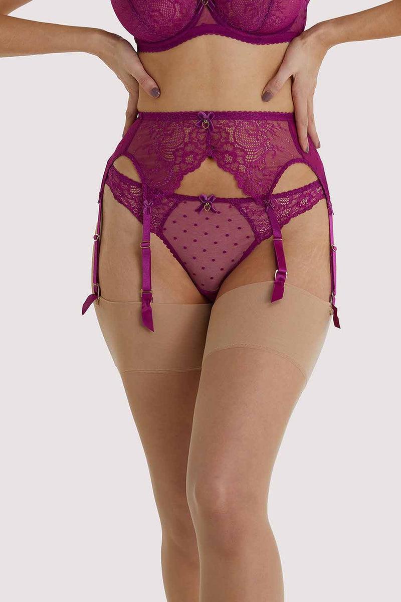 playful promises Fiamma Magenta Suspender