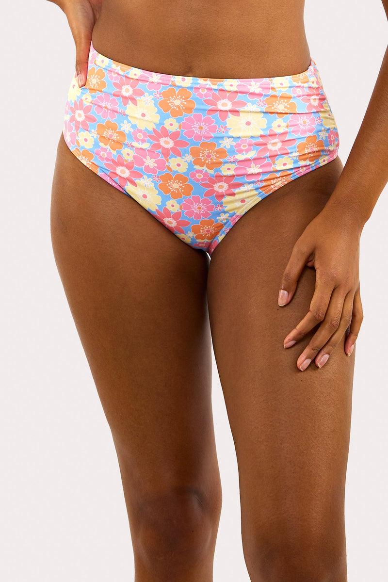 playful promises Floral High Waisted Bikini Bottom