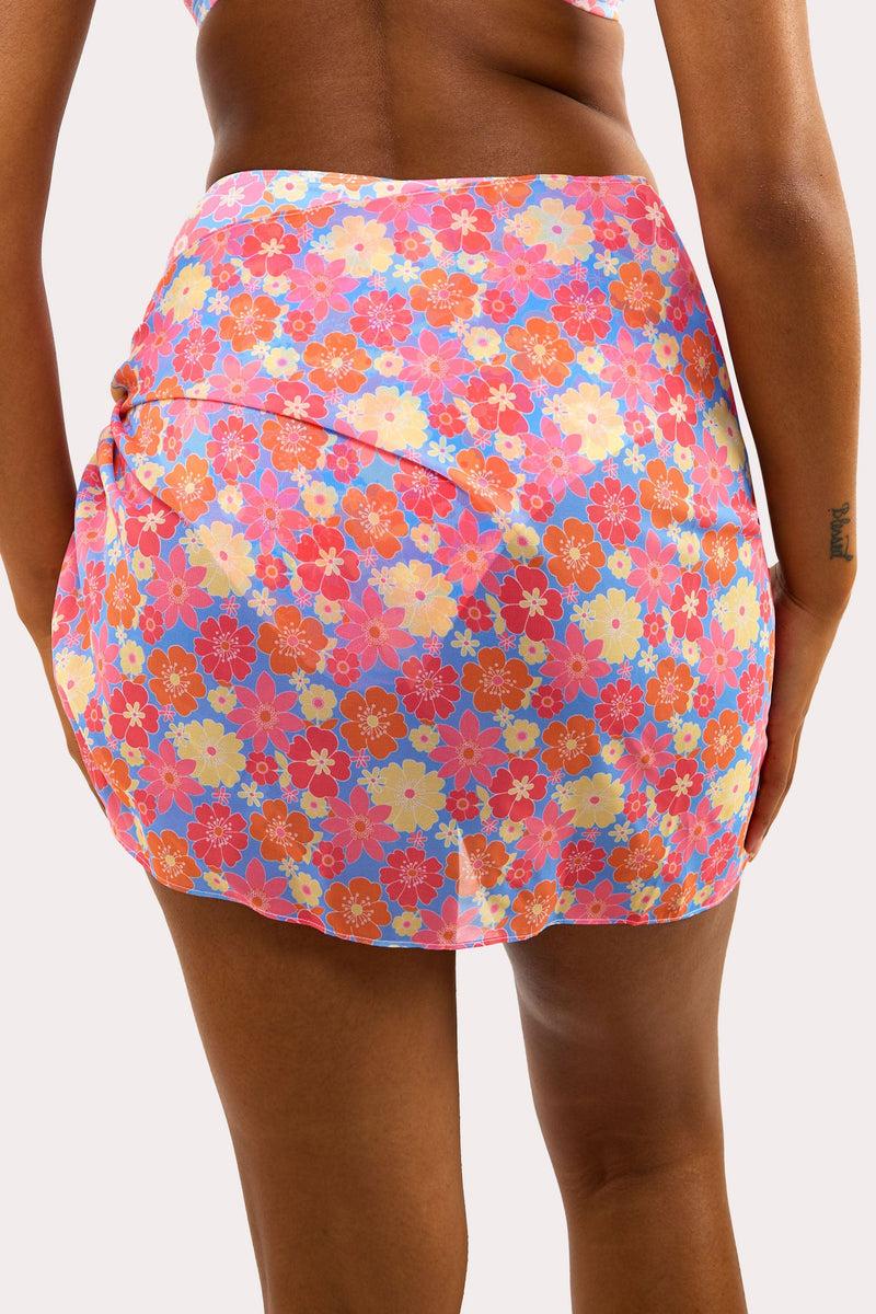 Playful Promises Floral Tie Side Sarong