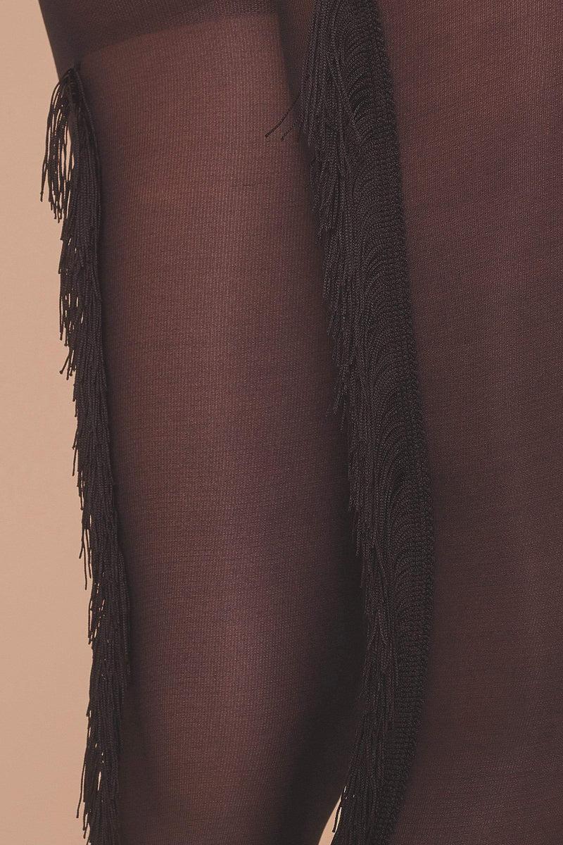 Playful Promises Fringed Tights