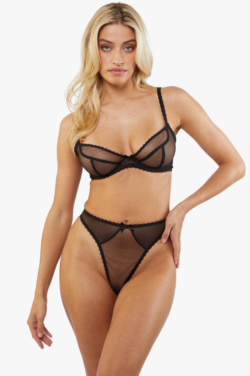 Playful Promises Grace Black Thong