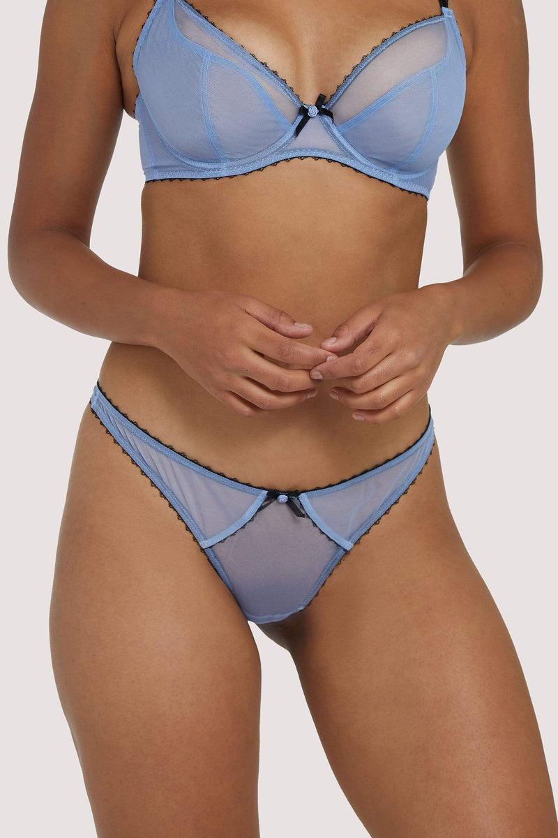 playful promises Grace Lavender Mesh Thong