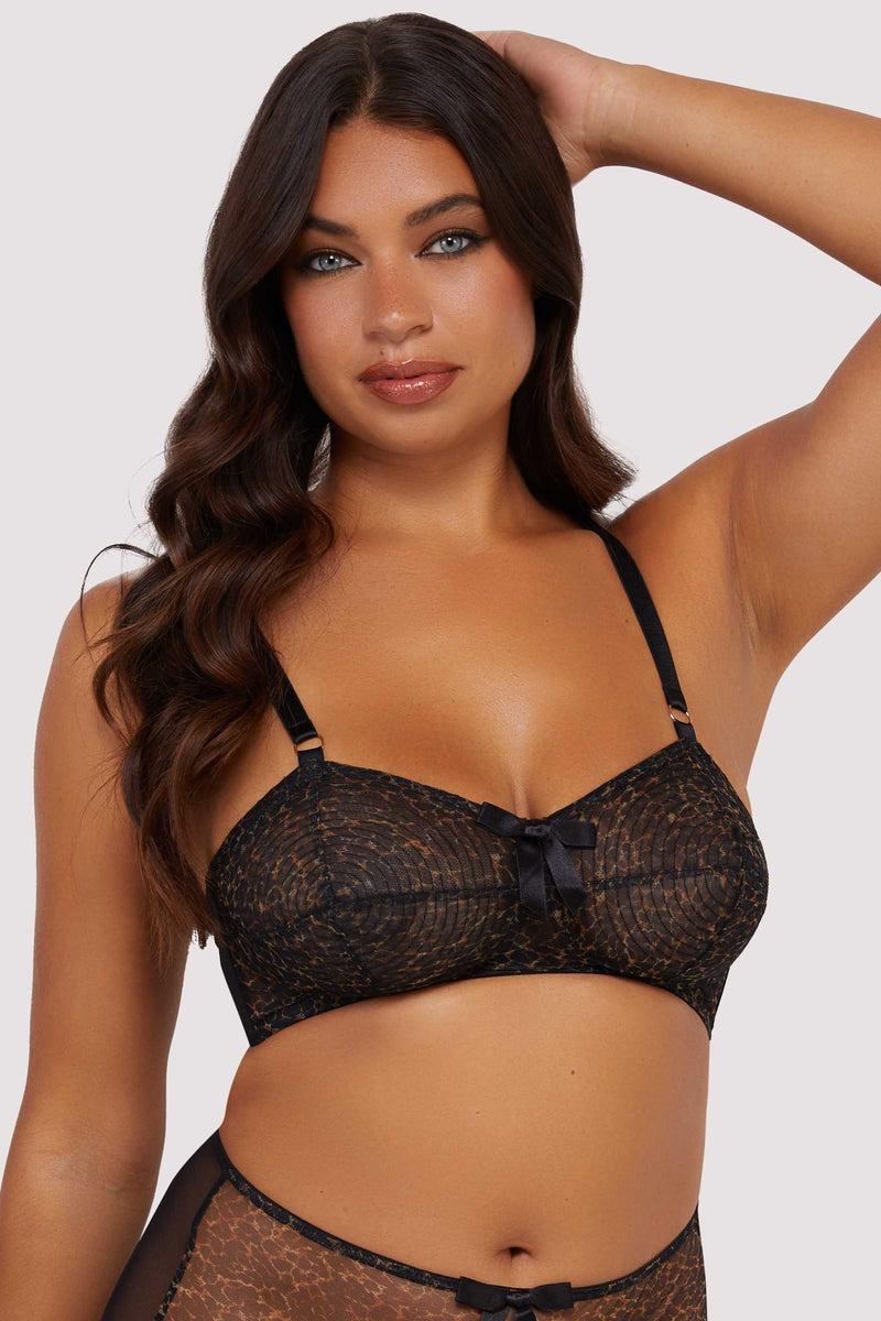 Playful Promises Hazel Leopard Print Bullet Bra