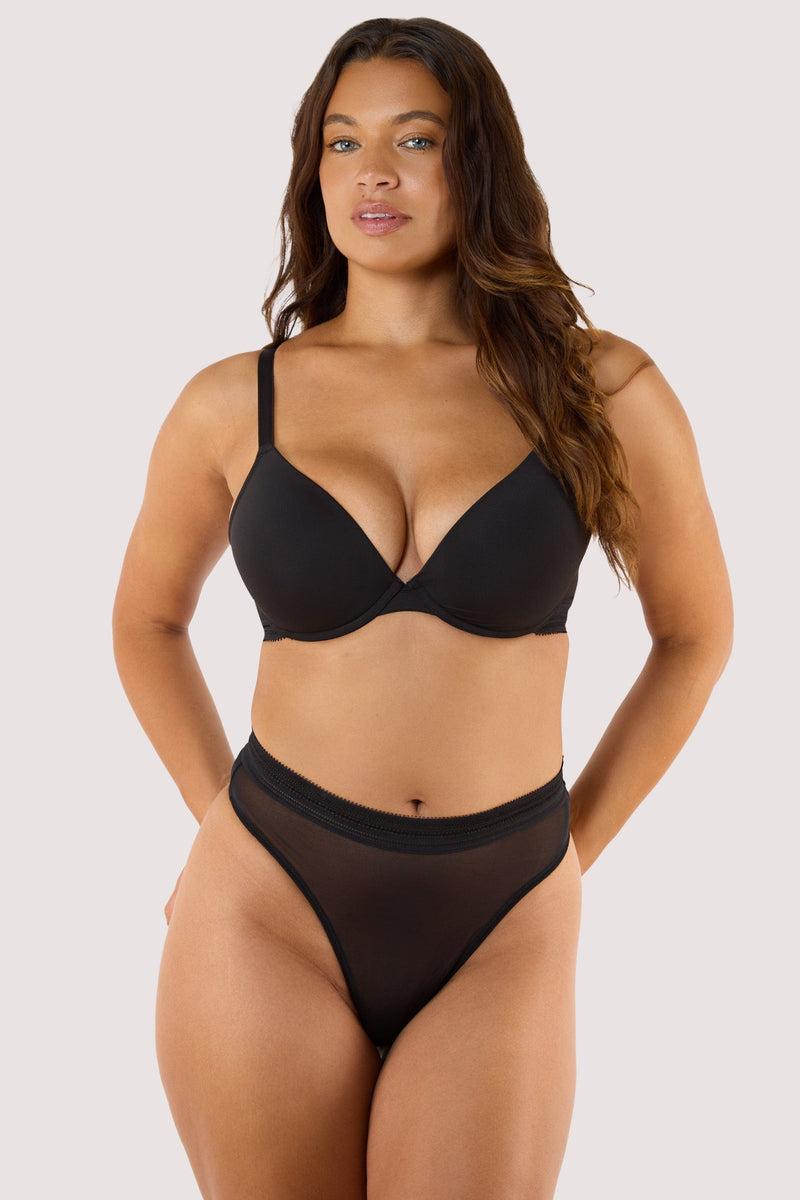 Playful Promises Icon Black High Waist Thong