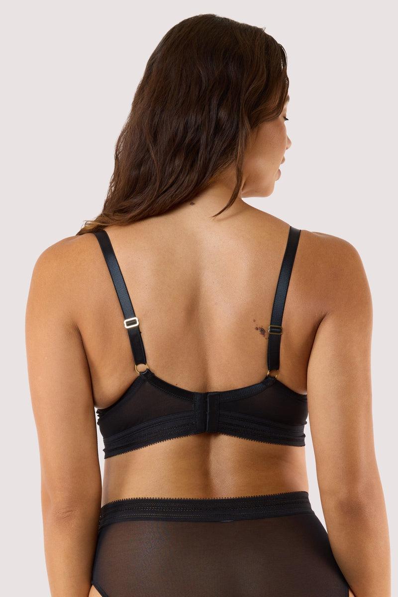 Playful Promises Icon Black Sheer Plunge Bra