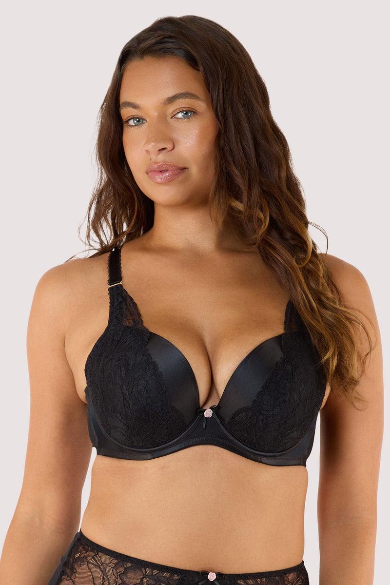 Playful Promises Idol Black Padded Plunge Bra