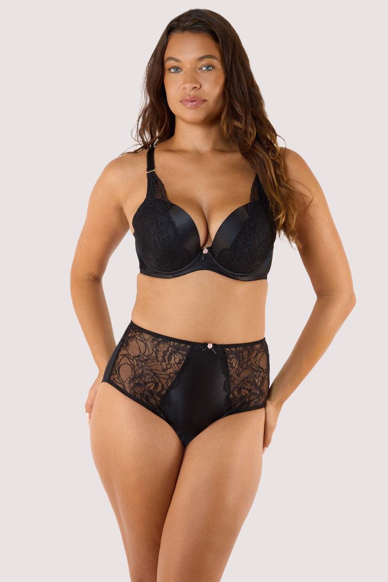 Playful Promises Idol Black Padded Plunge Bra