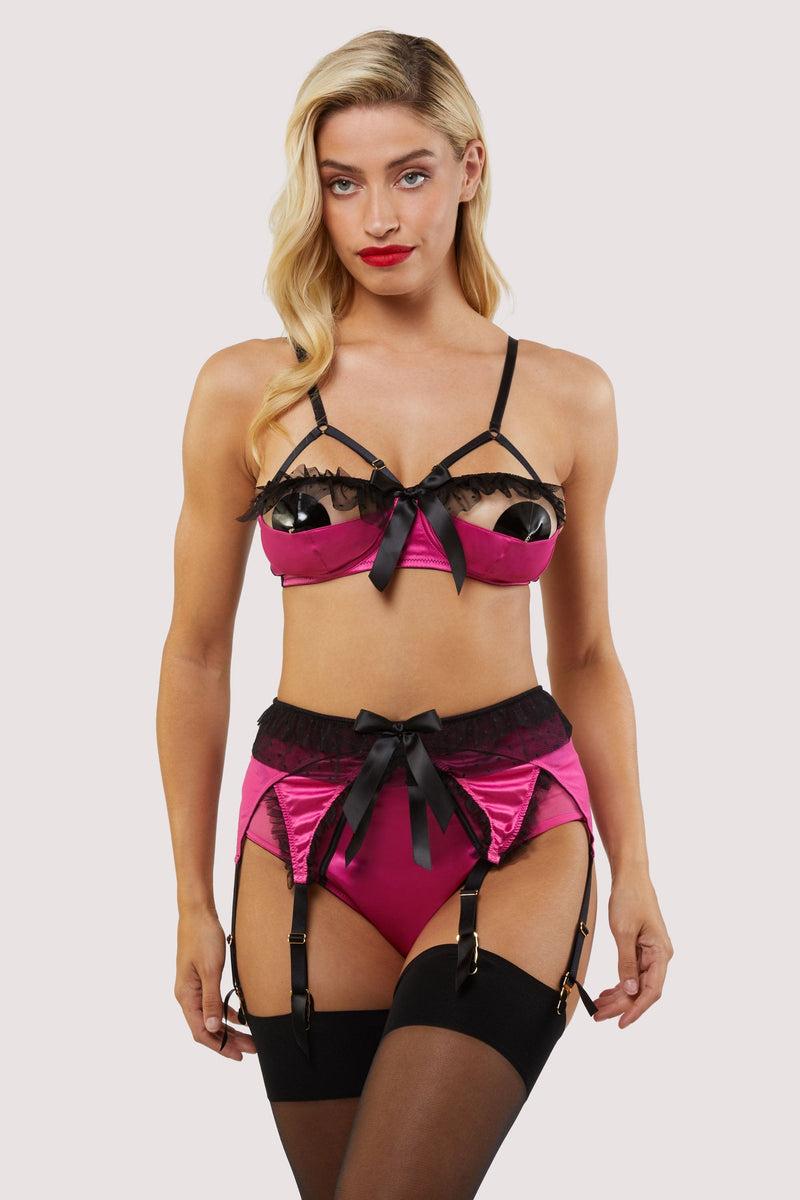 Playful Promises Inga Pink Ruffle Balconette B