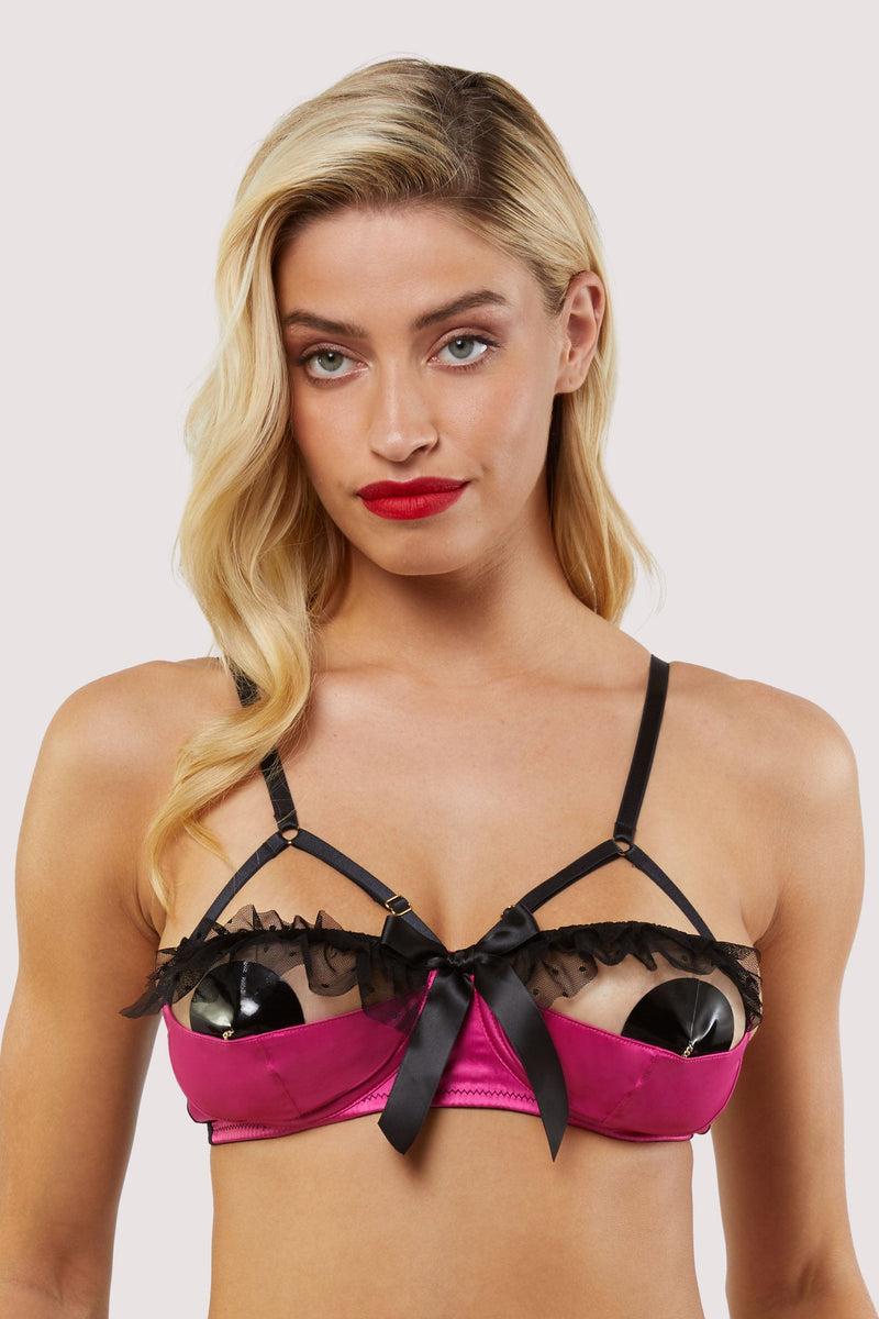playful promises Inga Pink Ruffle Balconette B
